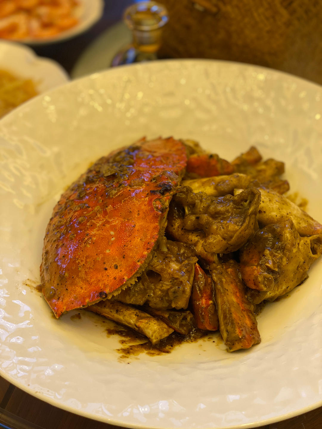 新加坡风味黑胡椒炒蟹