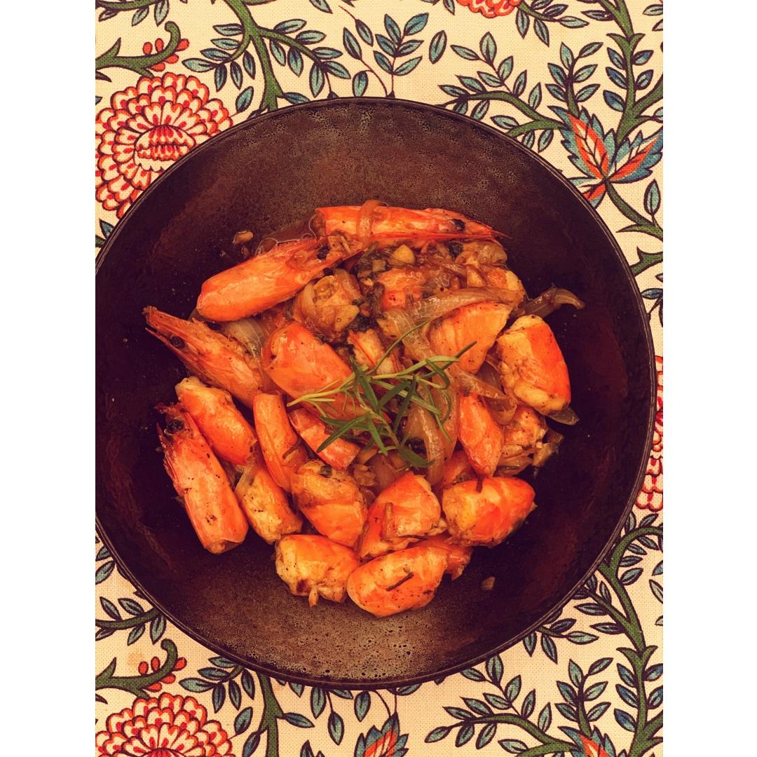 【山姆厨房】大蒜胡椒黑虎虾