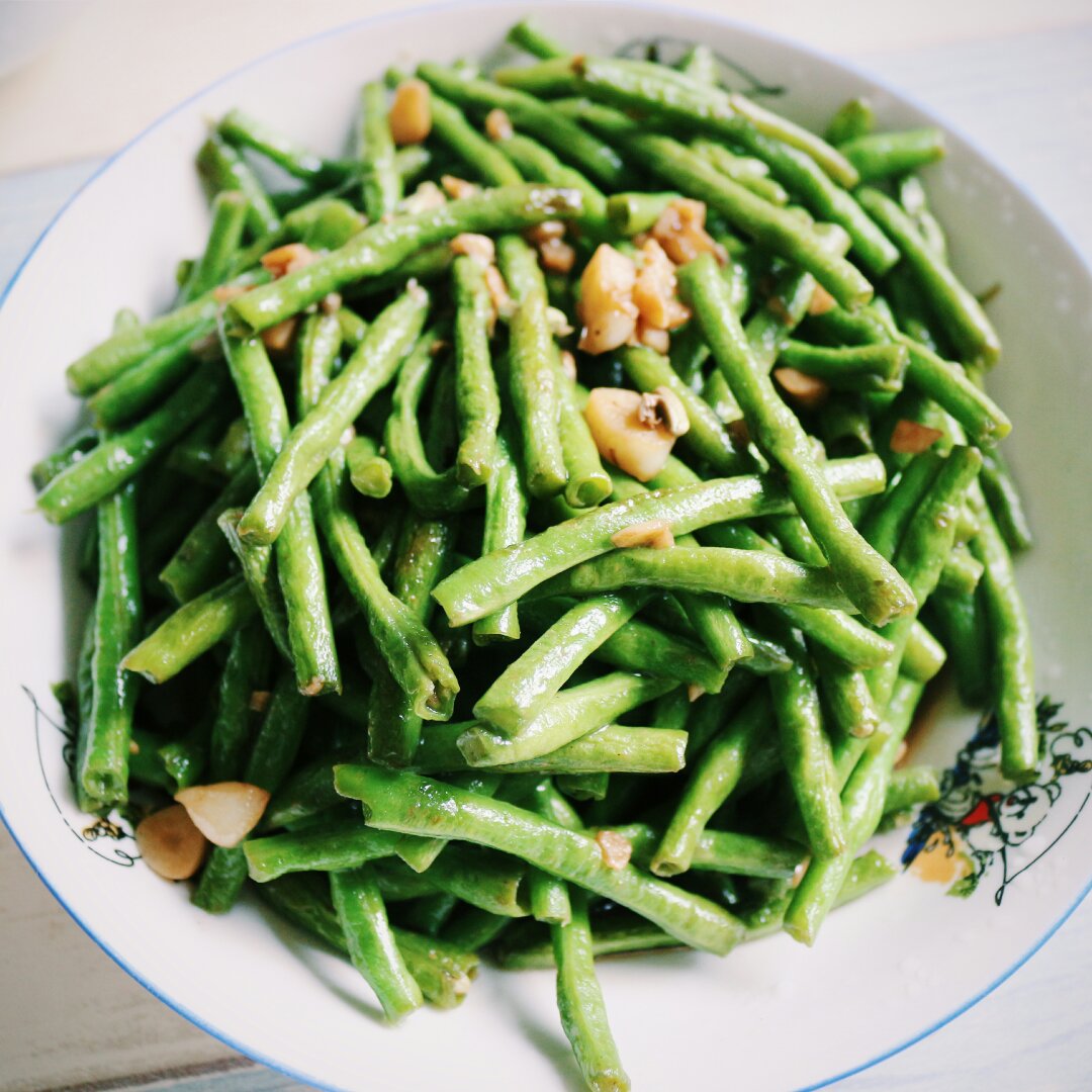 蒜蓉豇豆～～素菜也可以很美味！