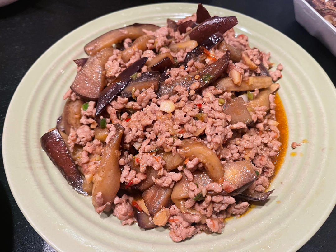 超级下饭酱香味肉末茄子