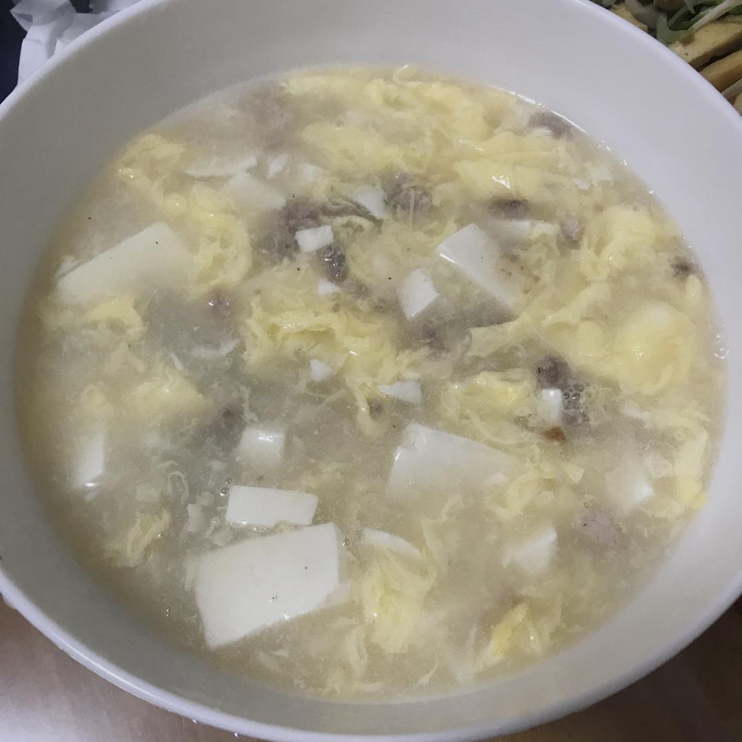 肉糜豆腐蛋花羹