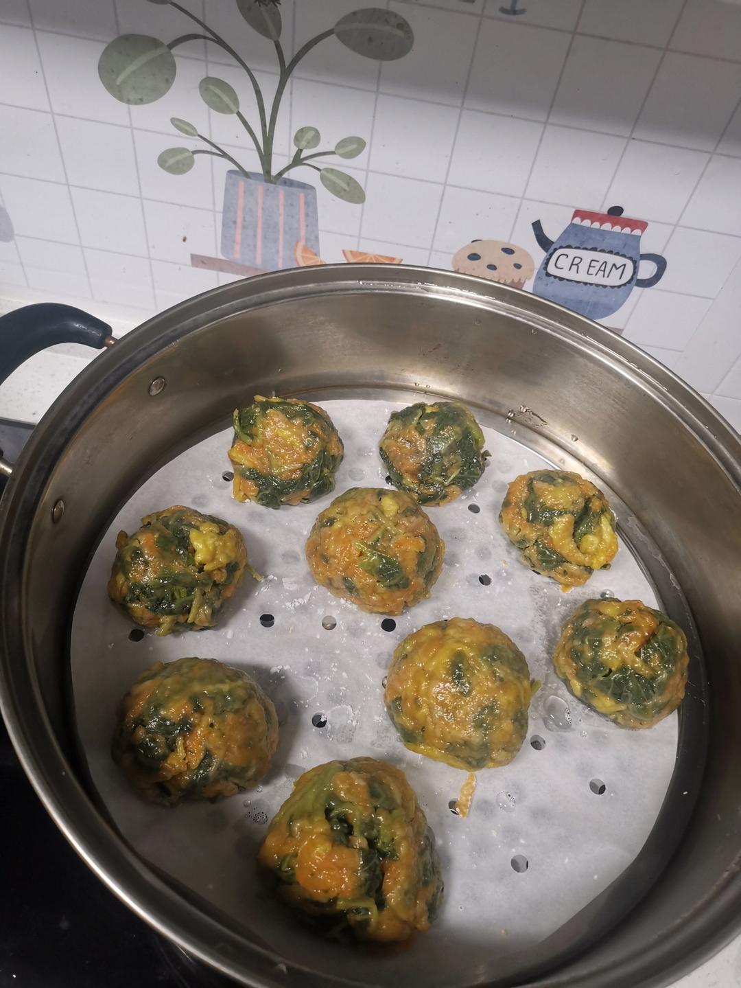 （减脂）玉米面菜团子