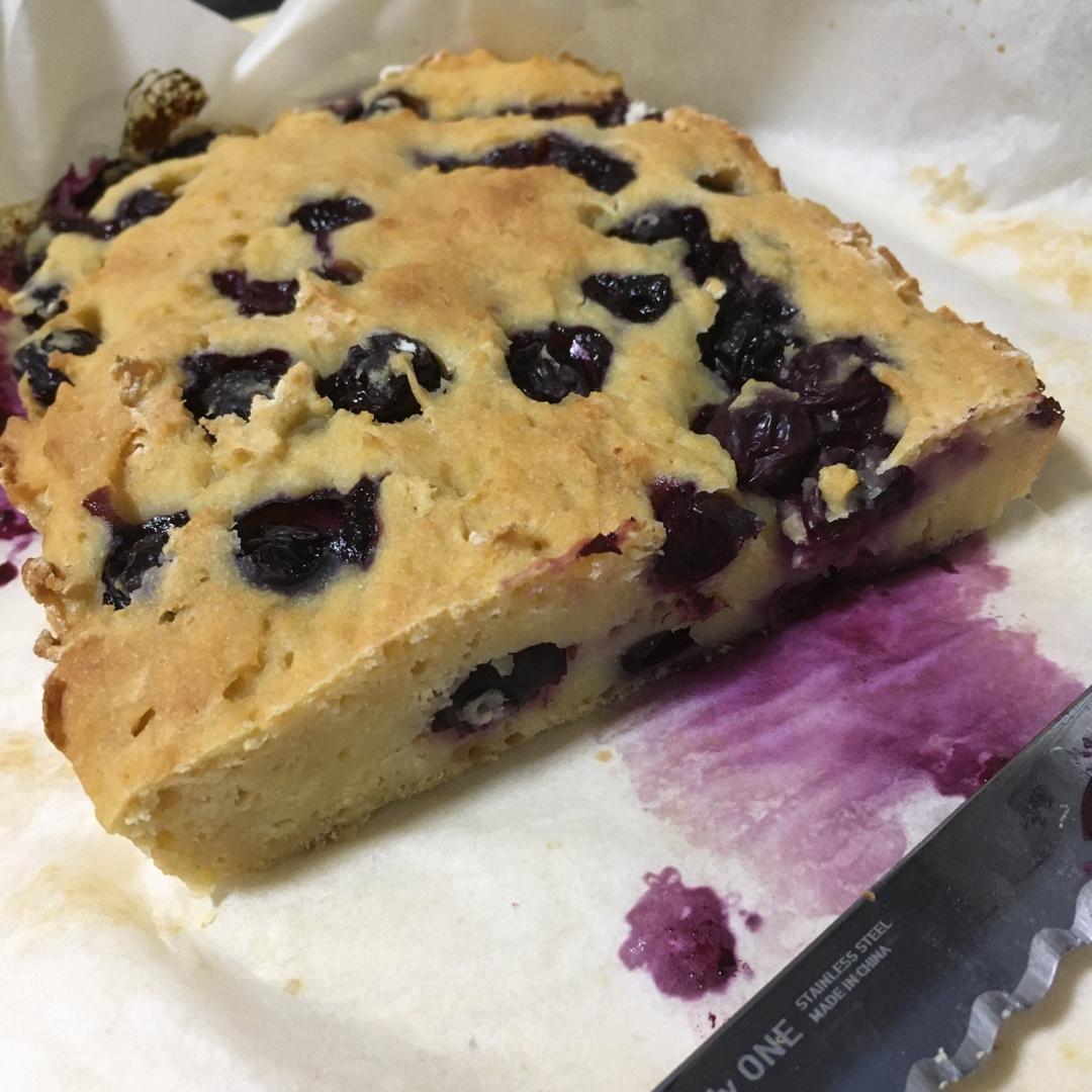 柠檬蓝莓快手面包丨健康·烘焙