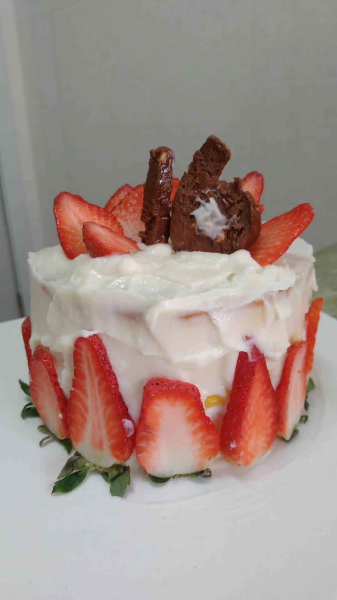 linming做的无糖无奶油宝宝生日蛋糕