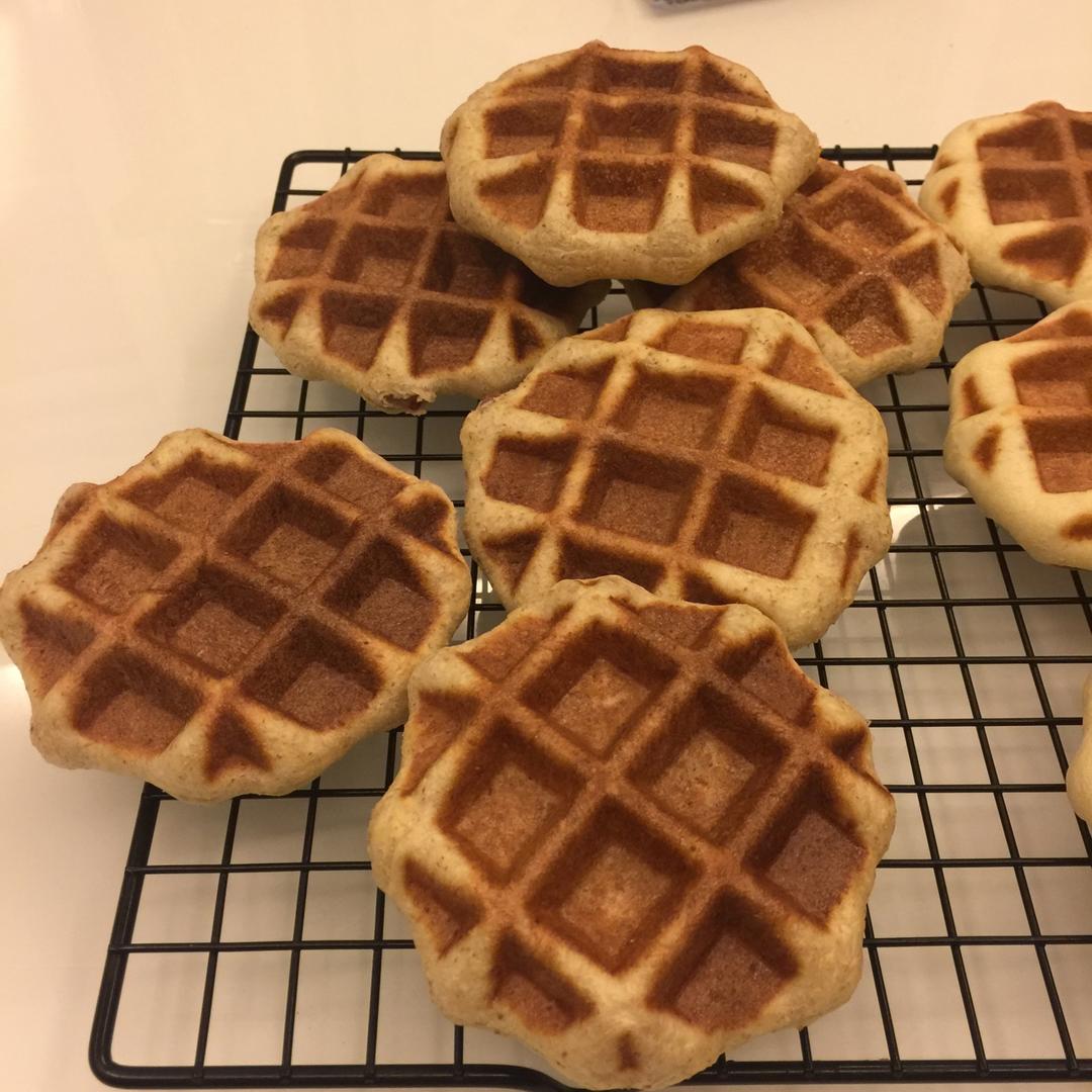 全麦红豆酵母版华夫饼—kenwood松饼机