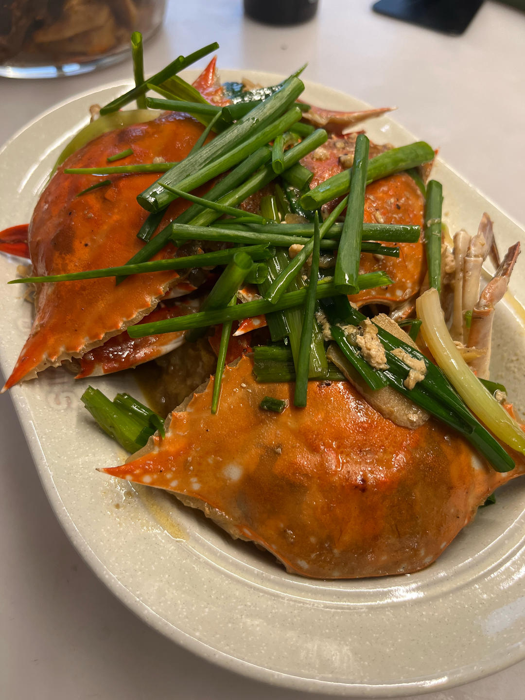 葱姜梭子蟹，吃梭子蟹的季节，又鲜又肥
