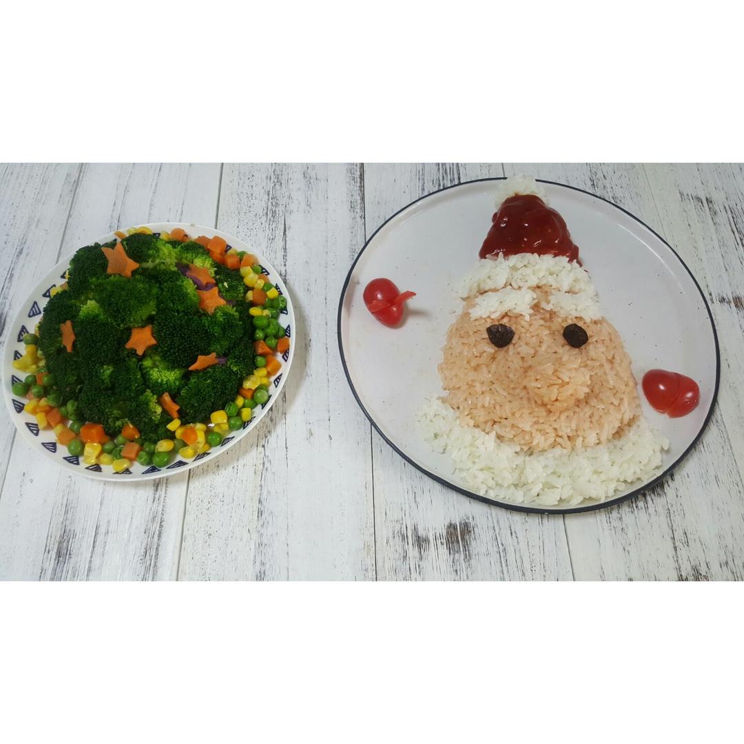 圣诞老人与圣诞树