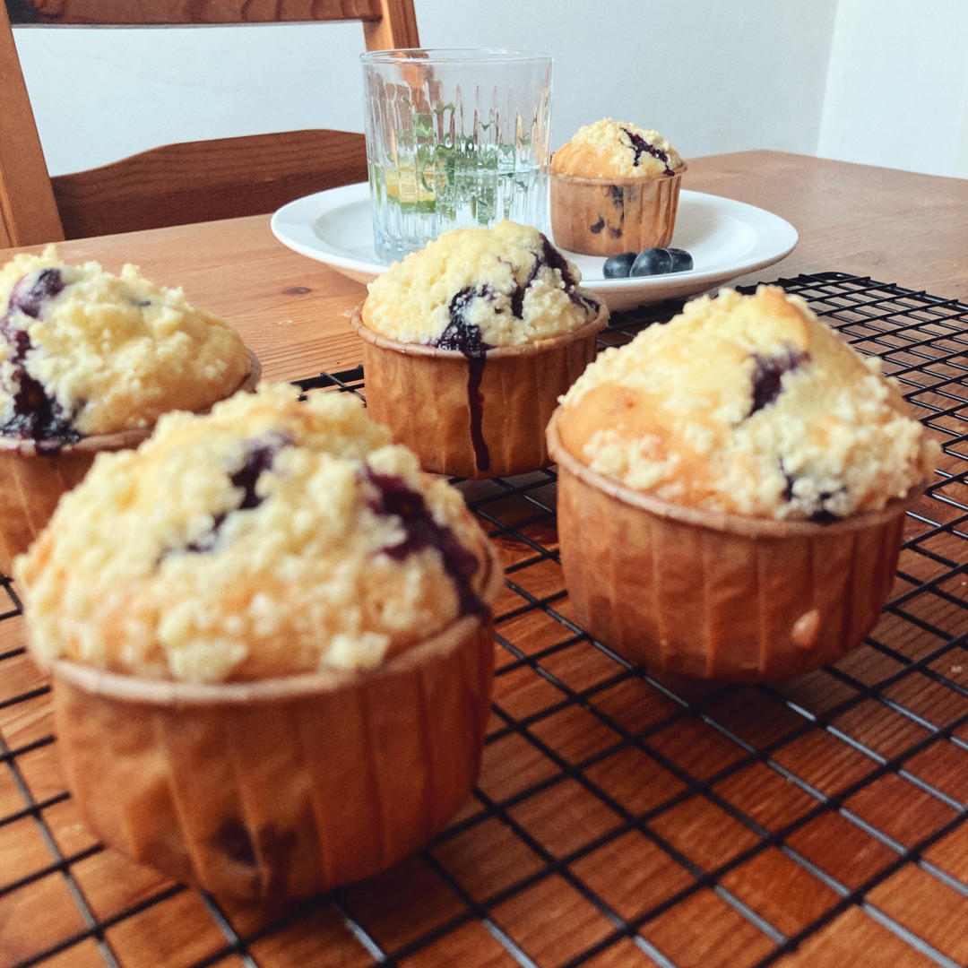 会爆浆的蓝莓玛芬蛋糕