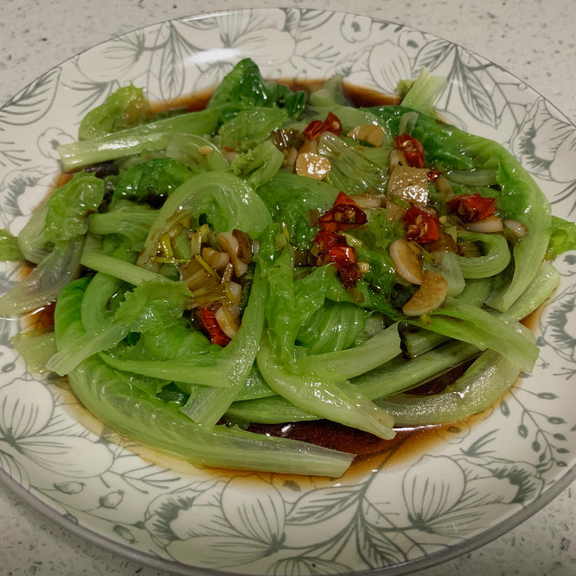 白灼生菜