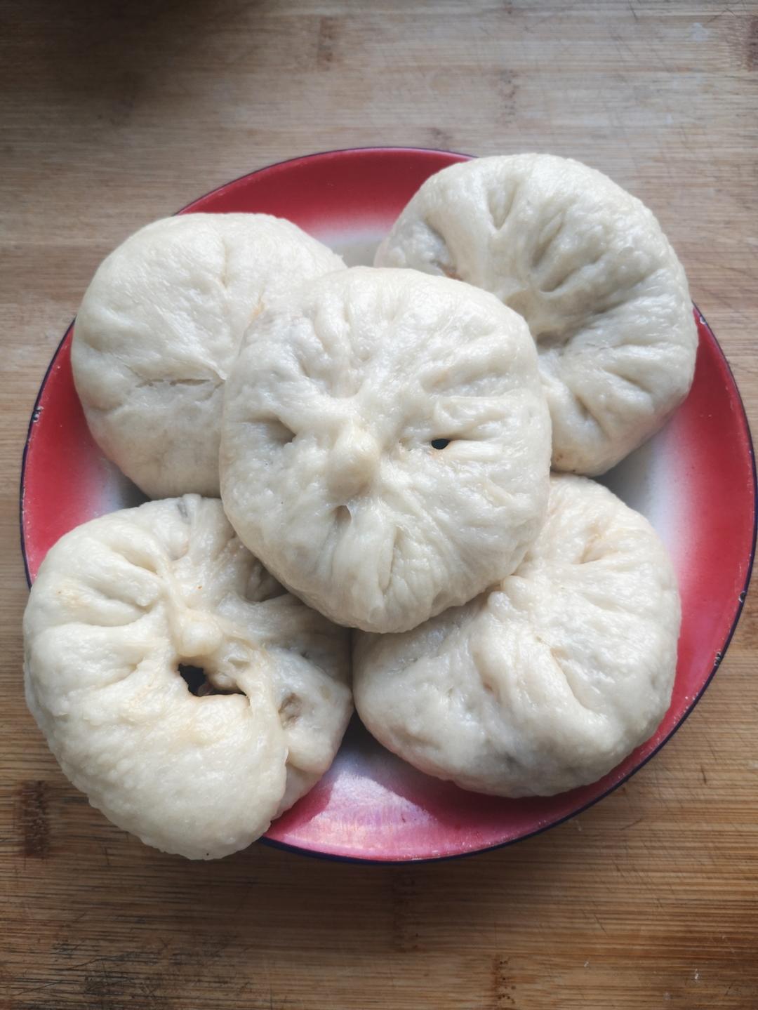 青椒茄子包子（完美包子皮，复刻包子店）