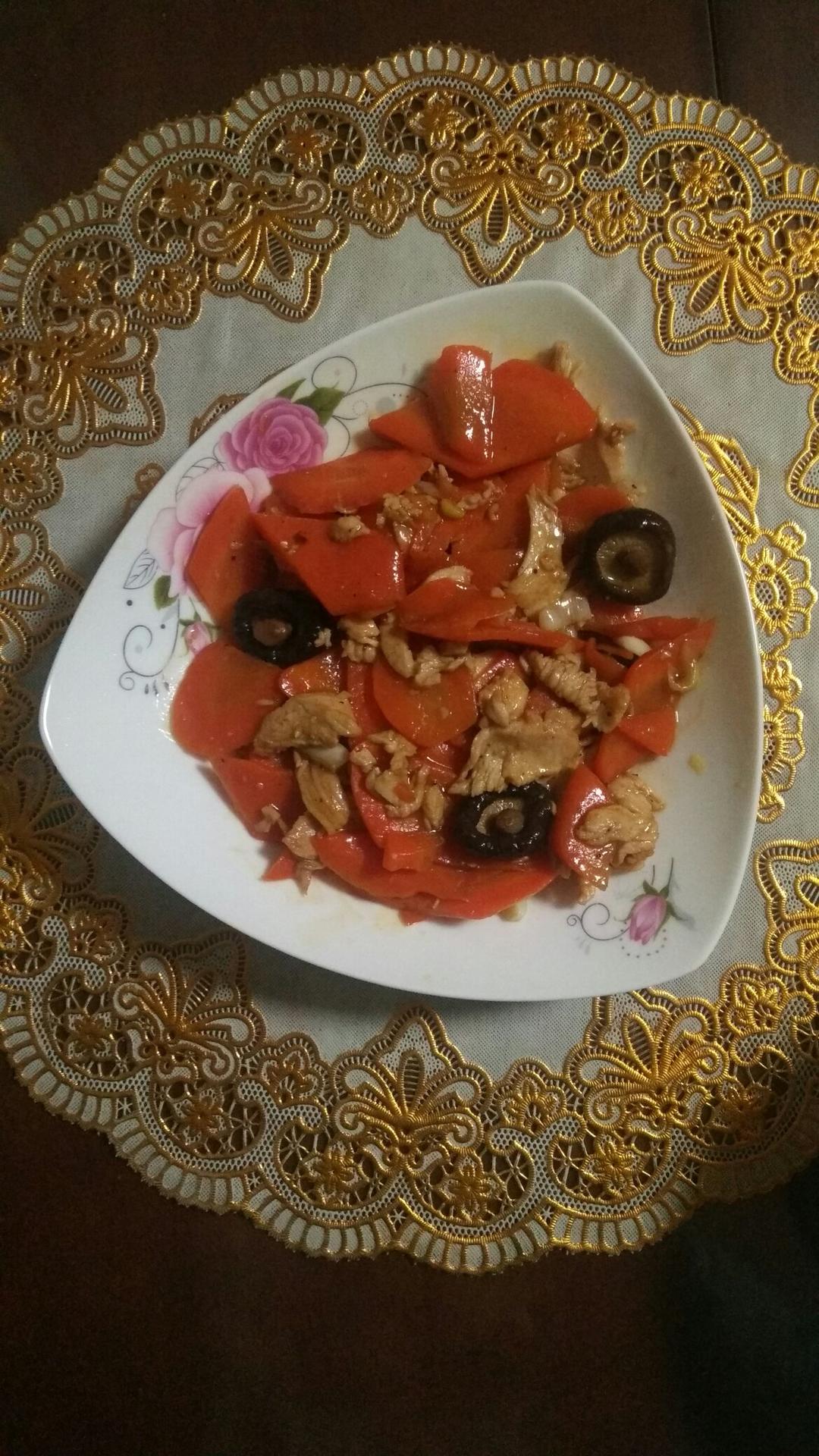 香菇鸡片