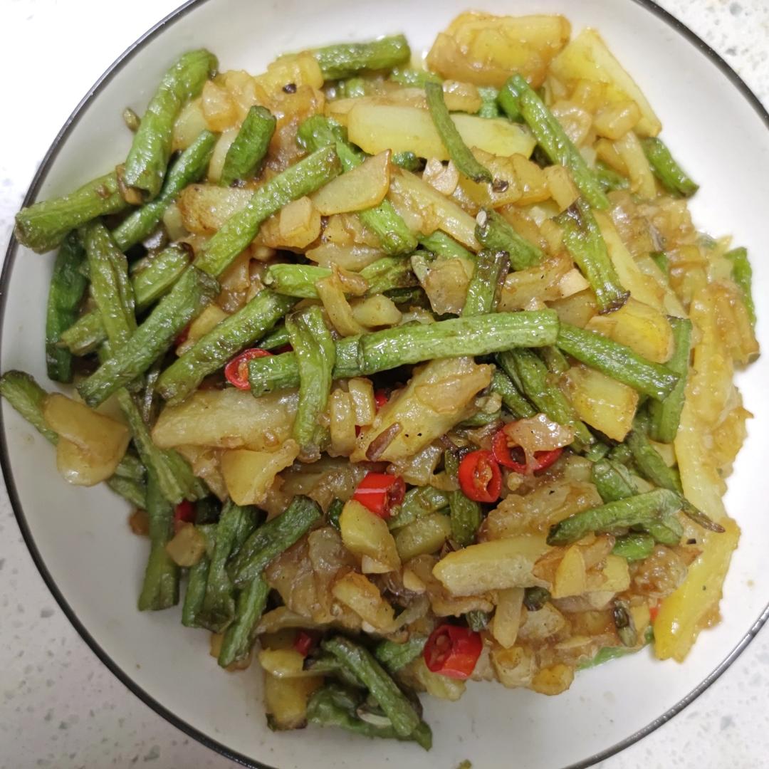 干煸豆角土豆