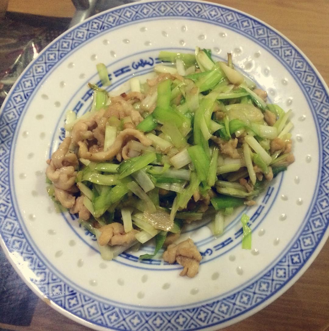 韭黄炒肉丝