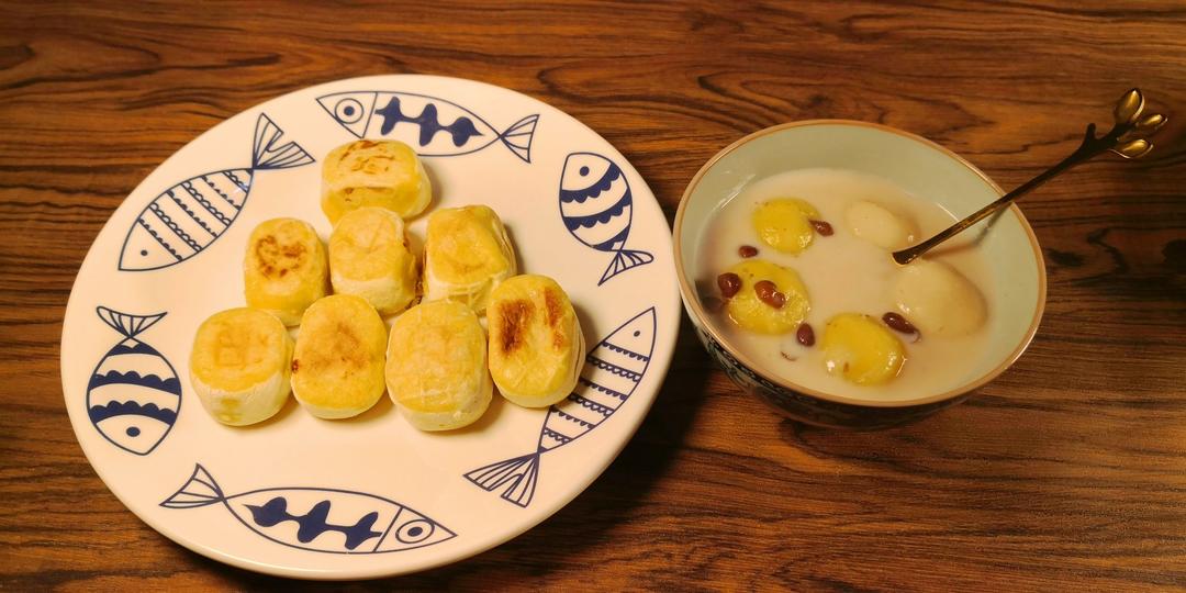 南瓜汤圆（黑芝麻馅）