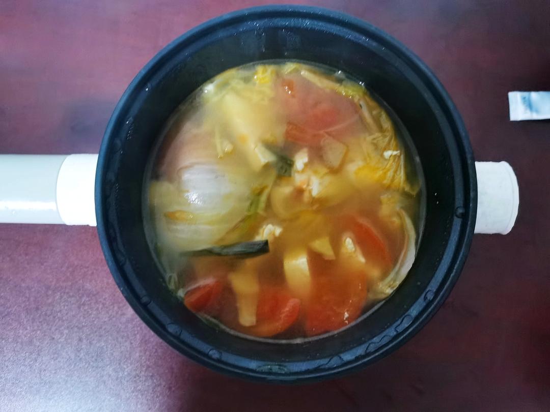 番茄娃娃菜豆腐汤