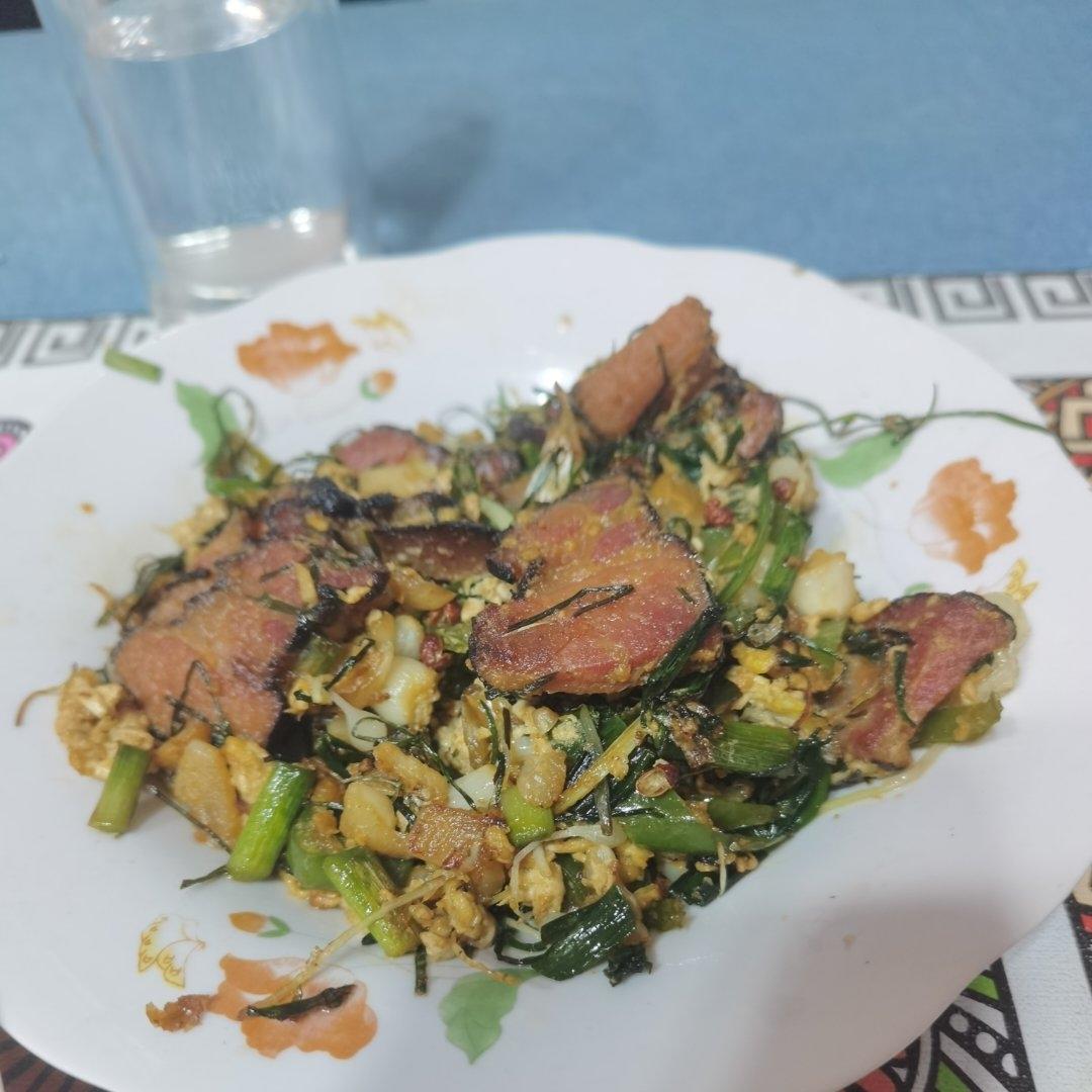 咸香入味青椒炒腊肉