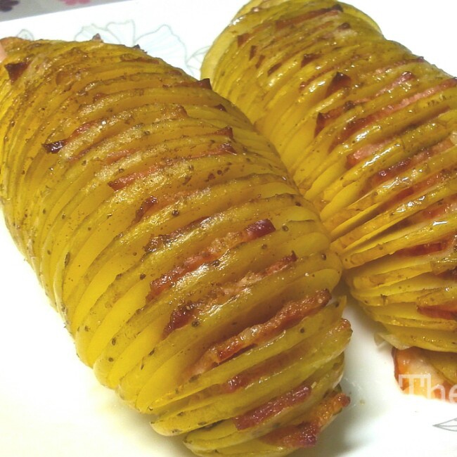 风琴土豆烤培根