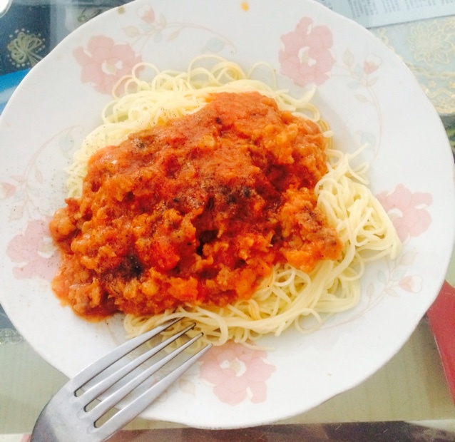 番茄肉酱意大利面