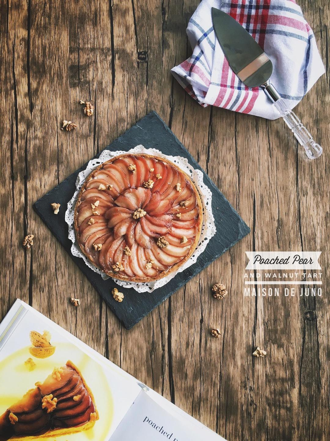 酒煮西洋梨核桃塔 Poached Pear and Walnut Tart by PH的做法