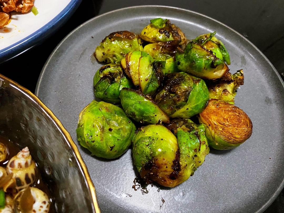 减脂必备15分钟煎小圆白菜/孢子甘蓝