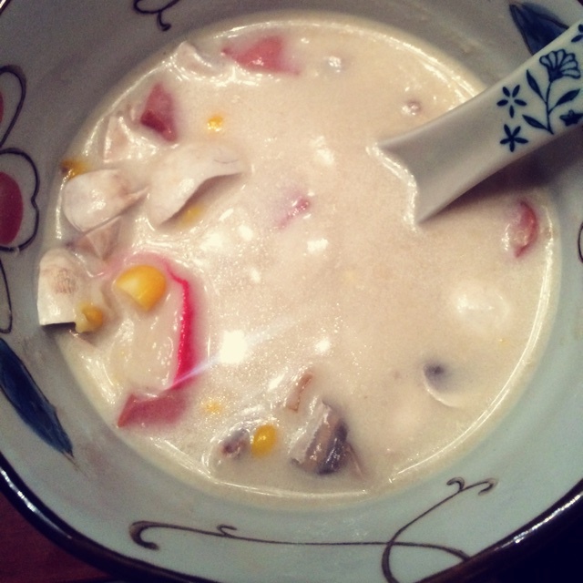 玉米蘑菇忌廉汤