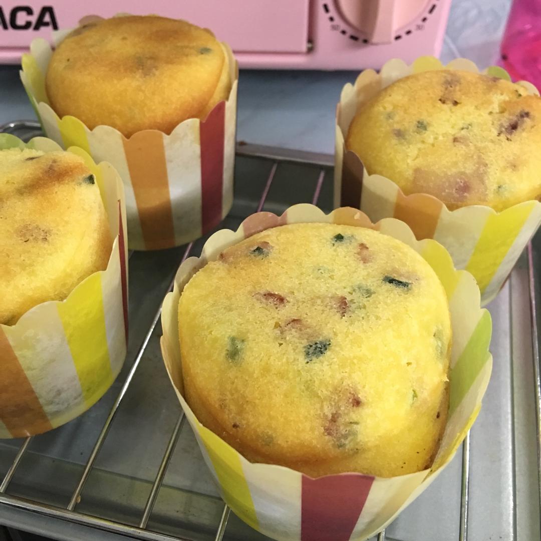 【生酮】快手香葱培根咸口玛芬蛋糕