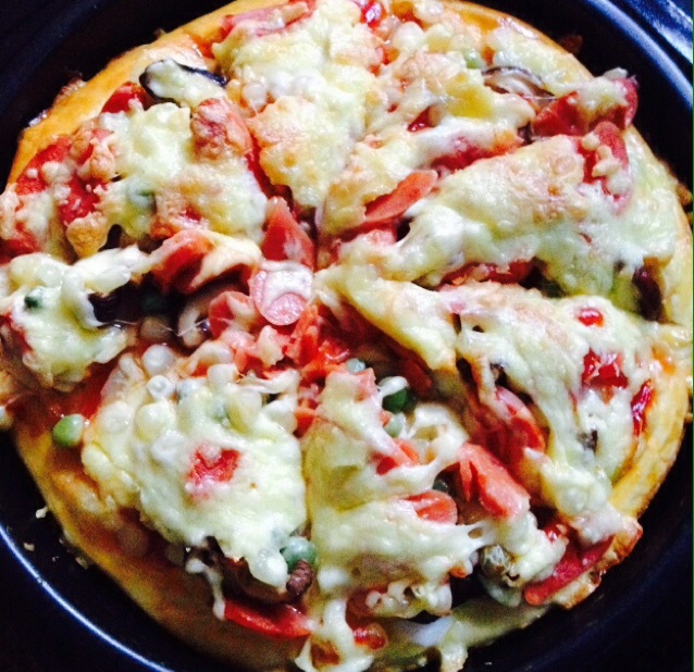 9寸蔬菜火腿披萨