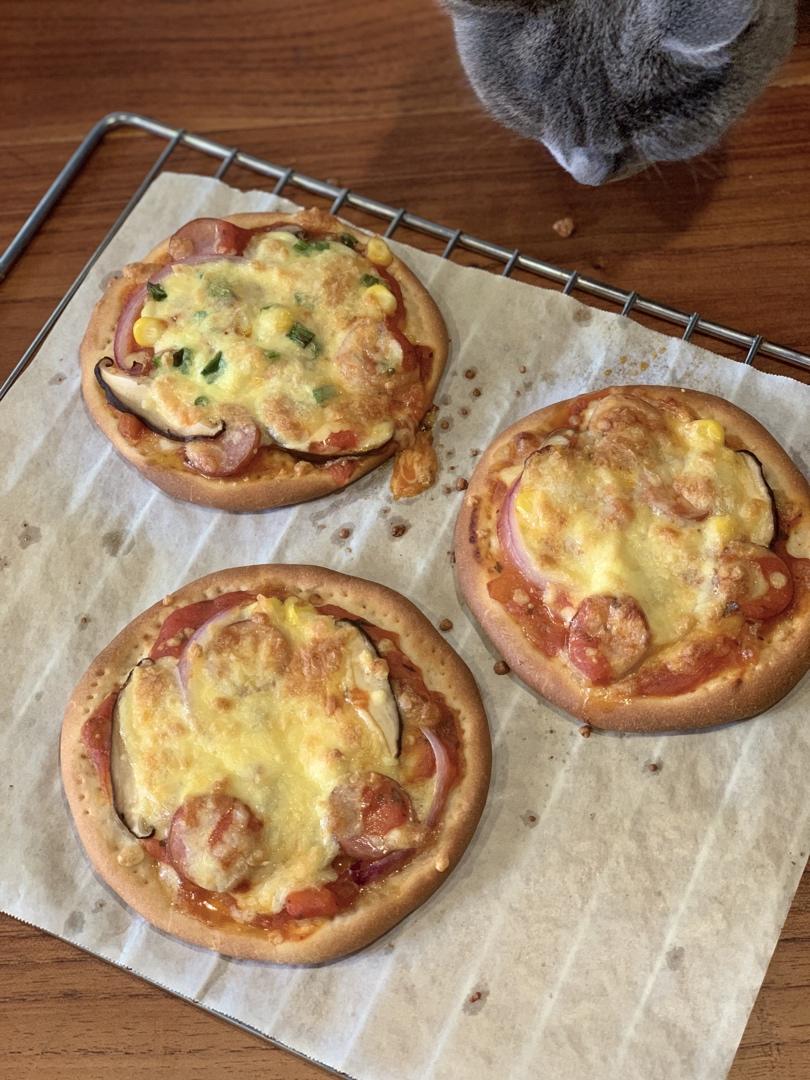 八寸披萨饼皮（四个）制作