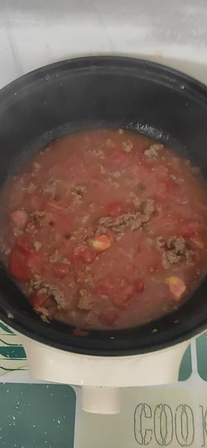 “简单家常版”番茄肉酱意面的做法 步骤5