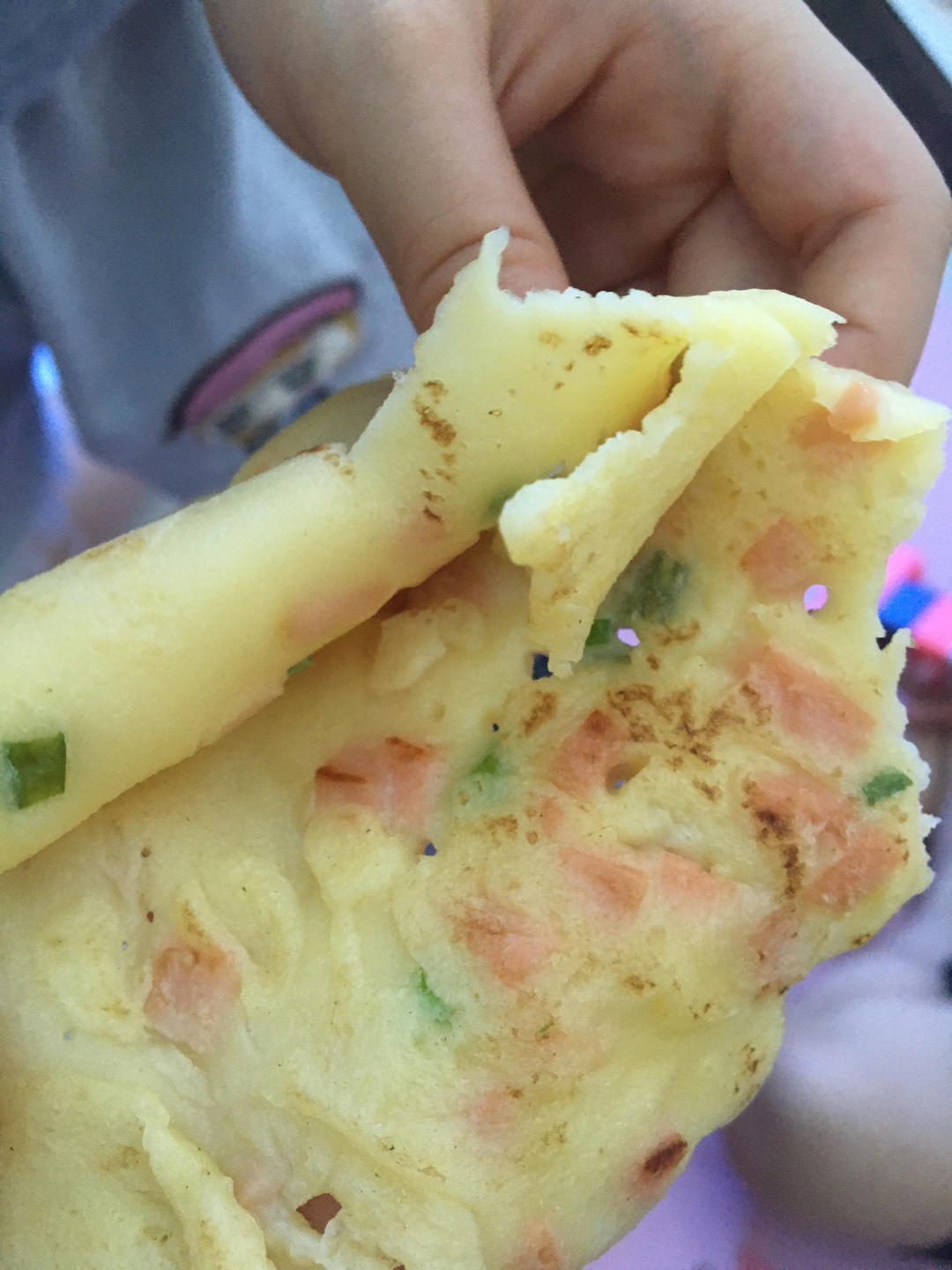 简单快手蔬菜鸡蛋煎饼