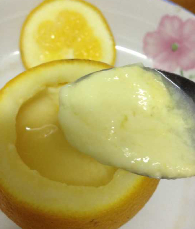 甜橙牛奶蛋羹