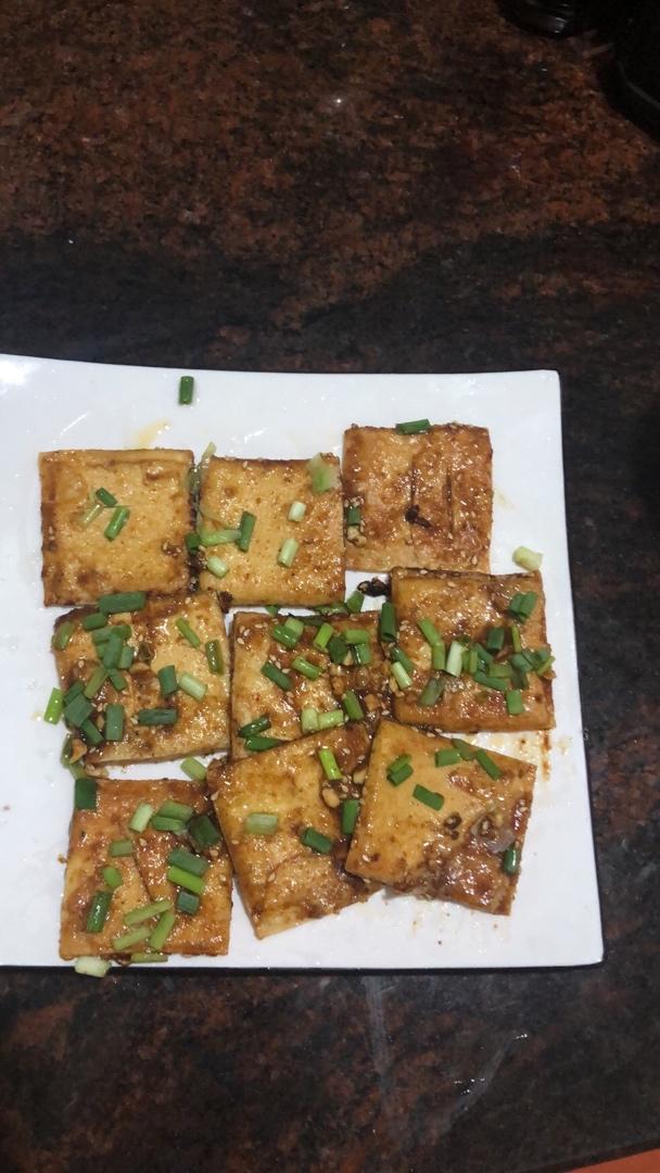 家庭版香煎铁板豆腐