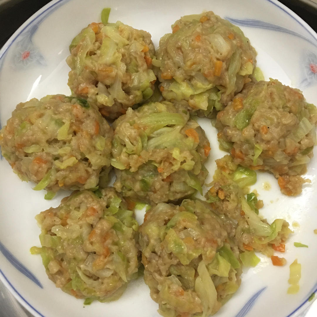饱腹营养巨好吃，减脂期必学，蒸包菜团