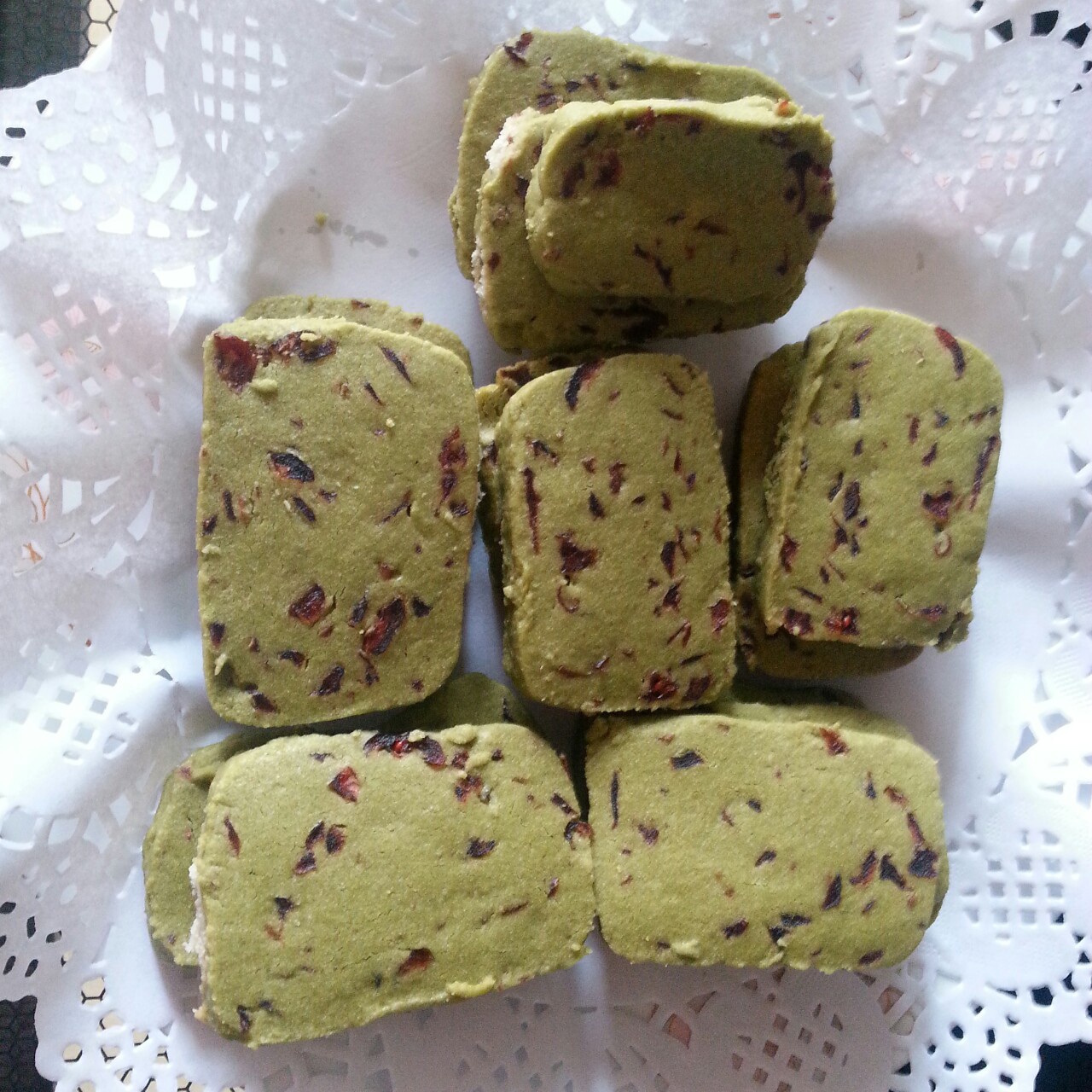 抹茶蔓越莓饼干