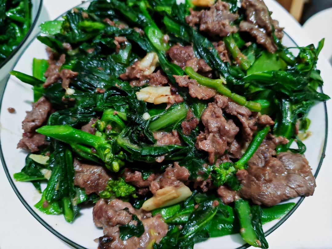 芥兰炒牛肉