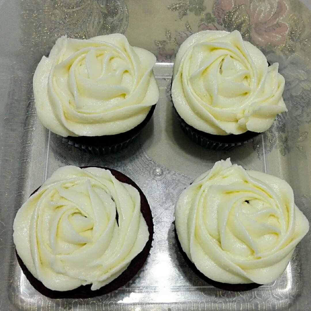 传统红丝绒杯子蛋糕（极软无泡打粉）Red velvet cupcake