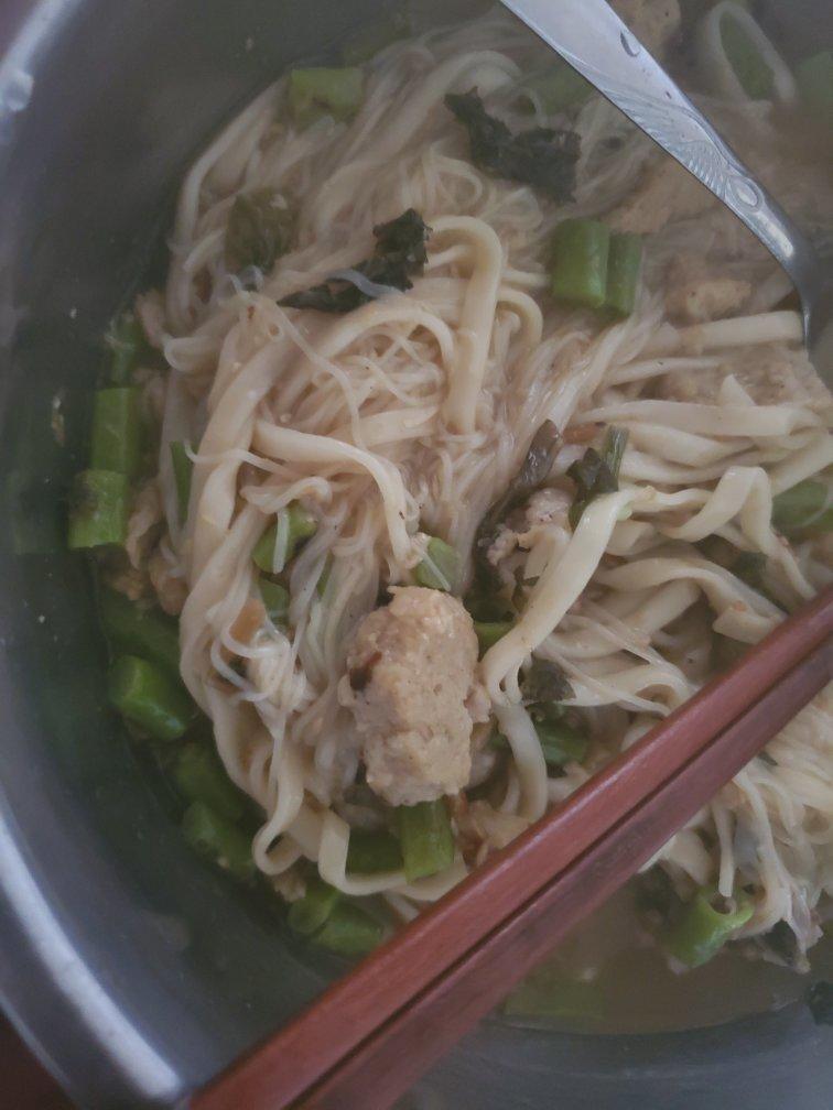 肉末豆角面条