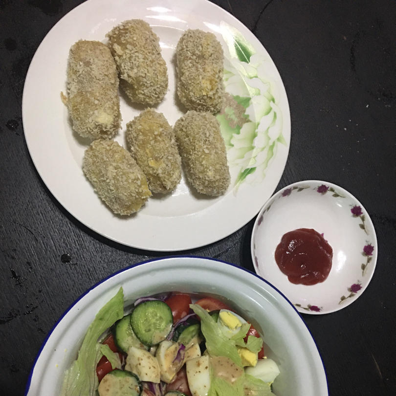 无油炸❗️低脂日式可乐饼❗️巨好吃😋