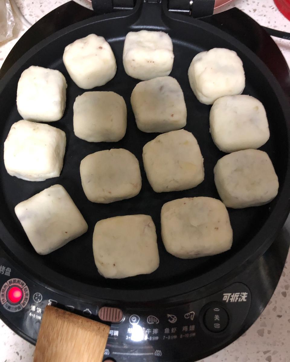 减脂期主食 红豆山药糕 无糖低油