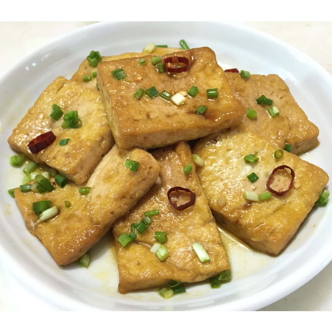 香煎豆腐--家常豆腐