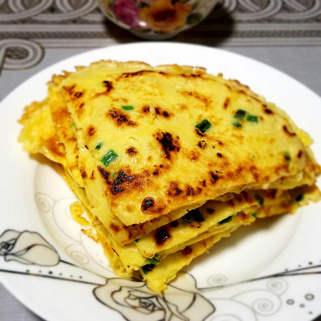快手鸡蛋饼～～十分钟早餐！