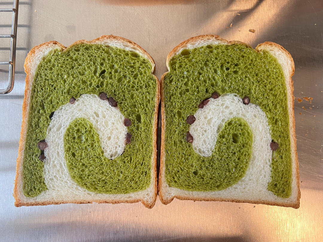 抹茶双色吐司