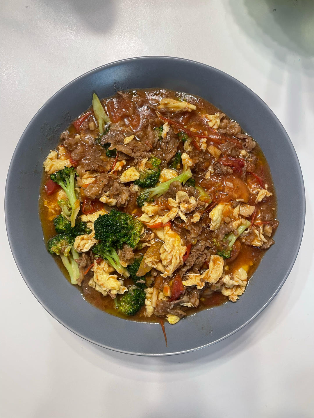 超级简单又营养的“番茄鸡蛋肥牛烩饭” 孩子的最爱
