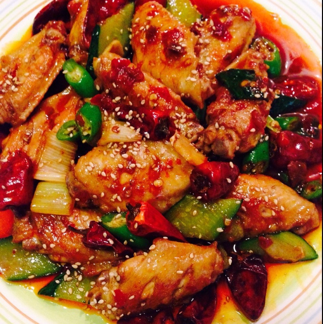 干锅香辣鸡翅