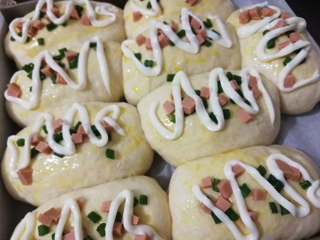 香葱火腿肉松面包