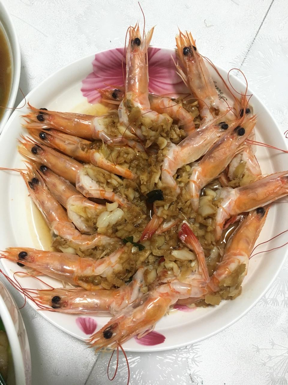 蒜蓉蒸虾
