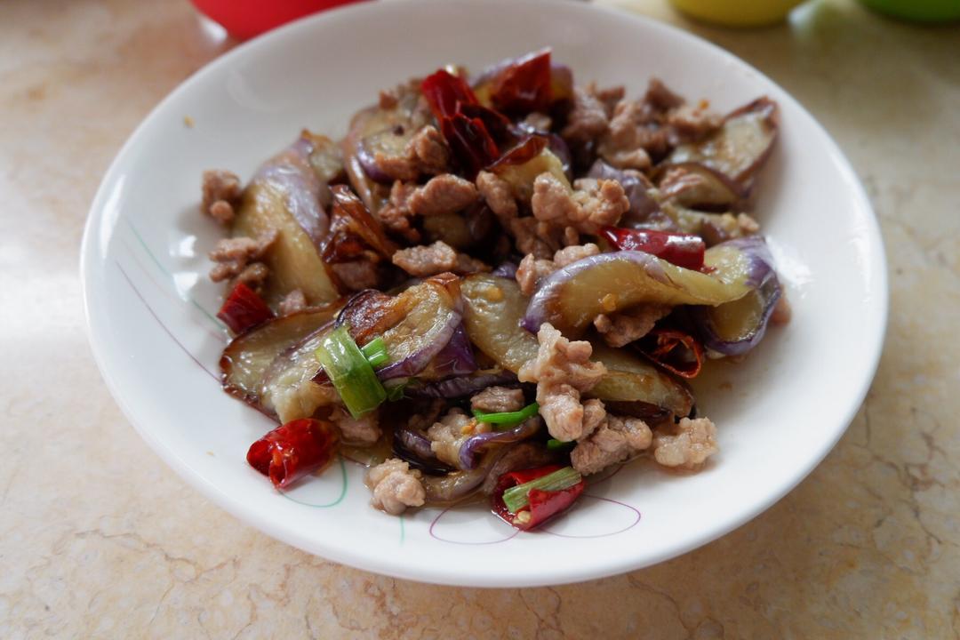 红烧肉沫茄子