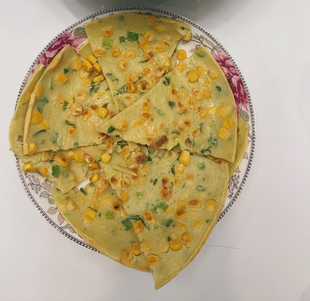 鸡蛋玉米饼
