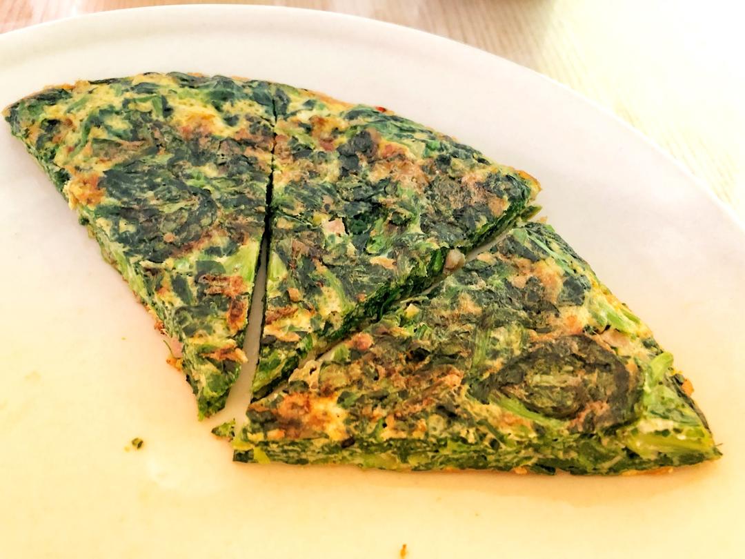 【减脂期】无油菠菜鸡蛋饼