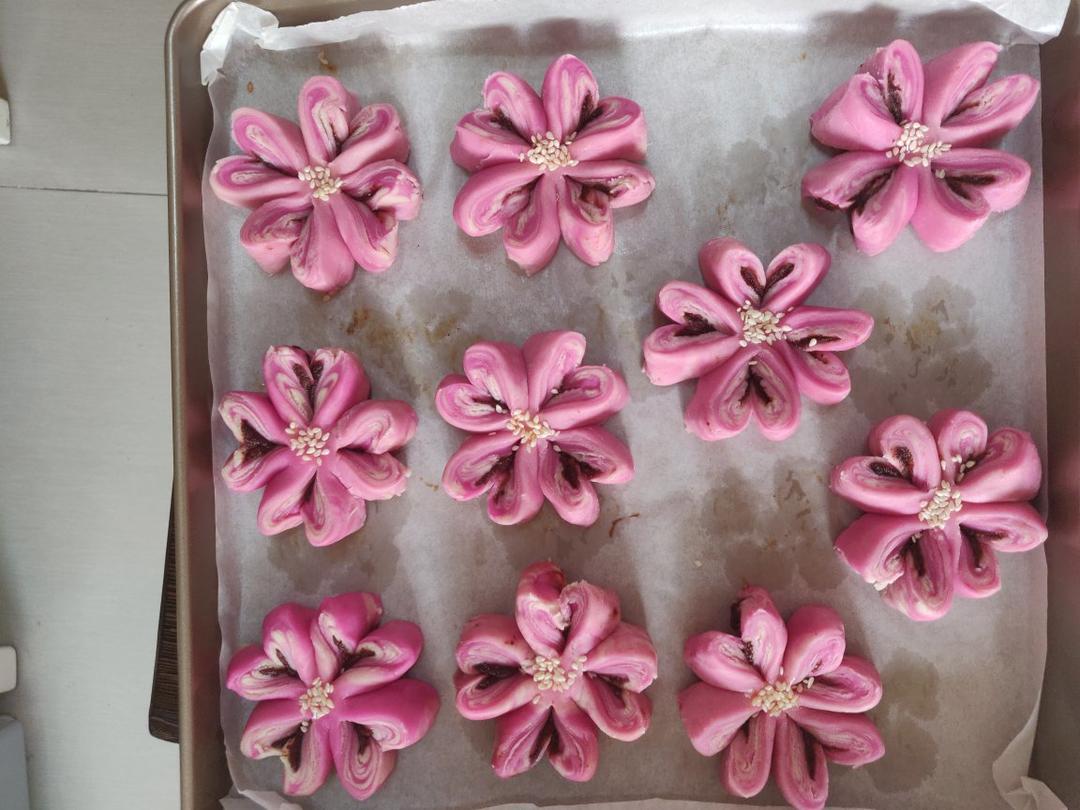 手残党版🌸桃花酥🍀四叶草酥菊花酥-不醒面 超简单